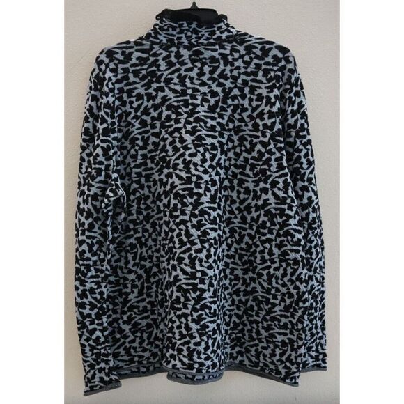 Nic+Zoe Women Plus Sz 2XL Black Multi Climbing Vines Mock Turtleneck Sweater $13 - Picture 2 of 10